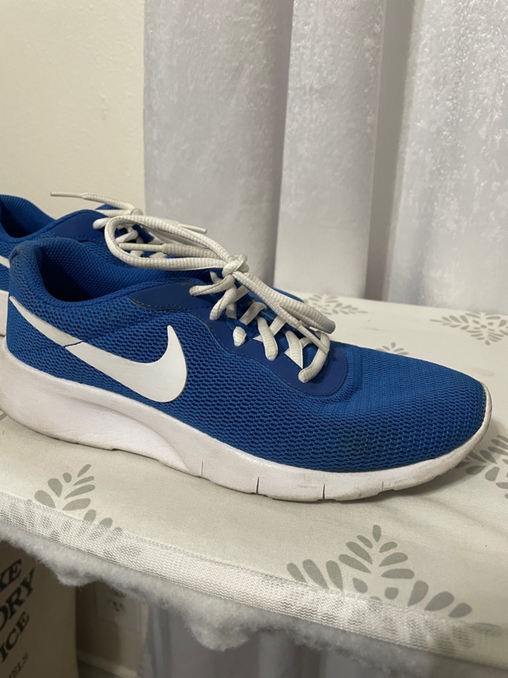 Nike Royal Blue Mesh Running Shoes with White Swoosh